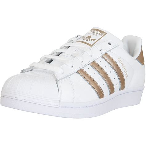 adidas superstar weiß damen reduziert|Adidas gold metallic superstar.